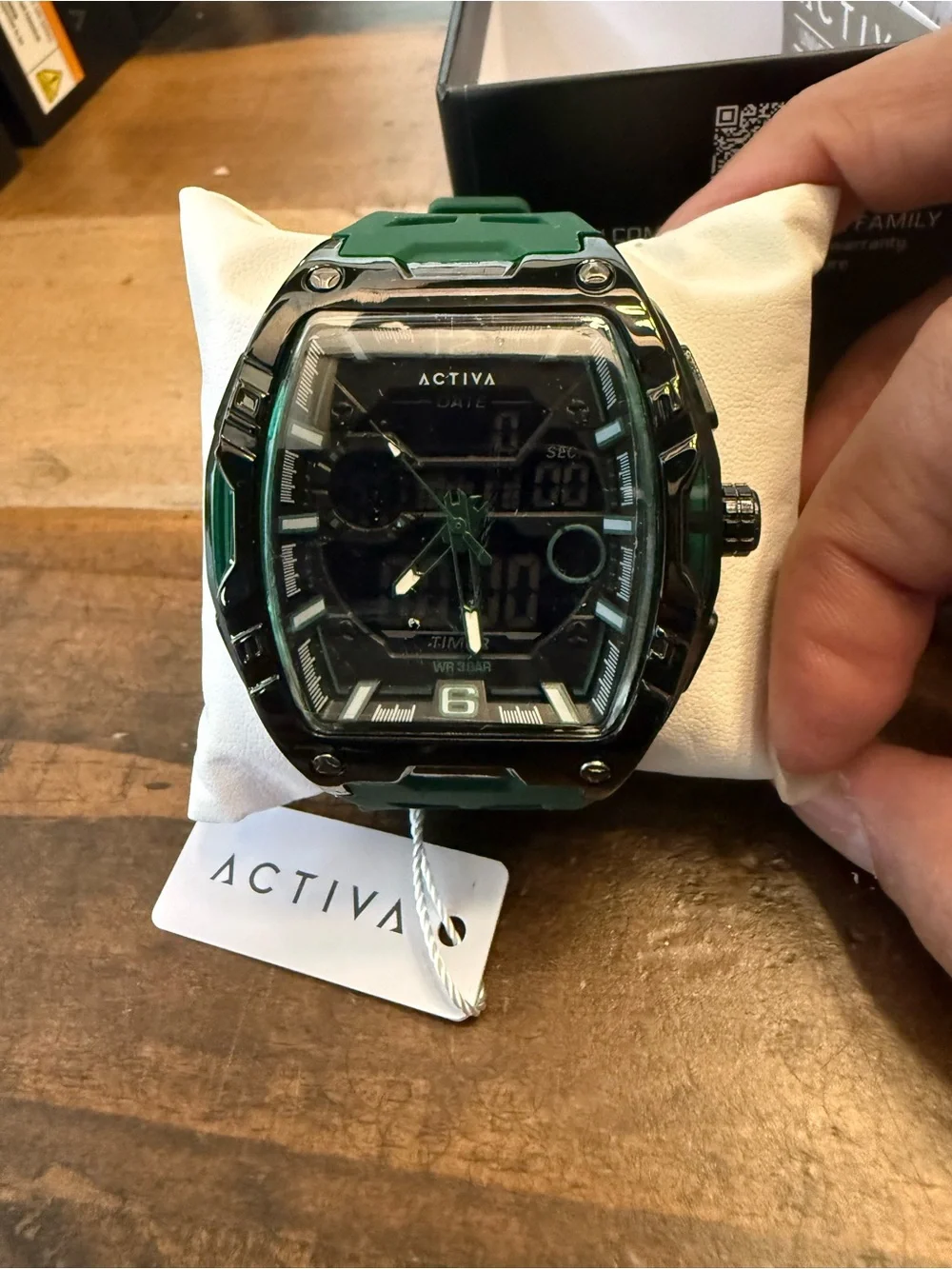 Activa x Invicta Digital Essentials Men's Watch (50mm, Army Green)